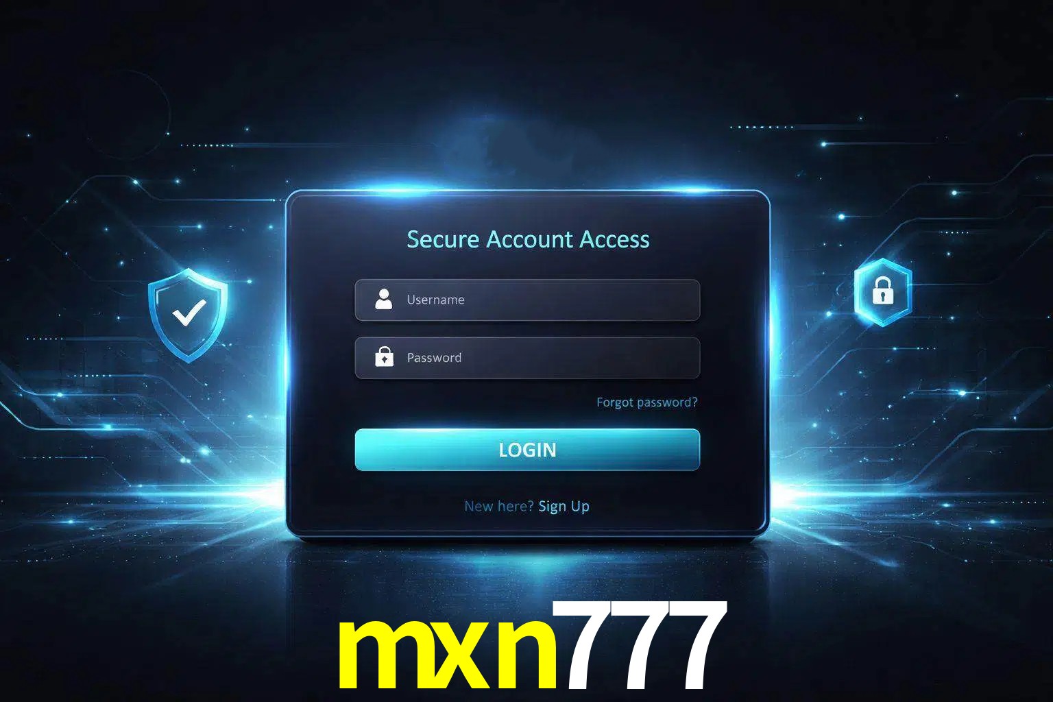 Pantalla de inicio de sesión de cuenta mxn777 para usuarios en México